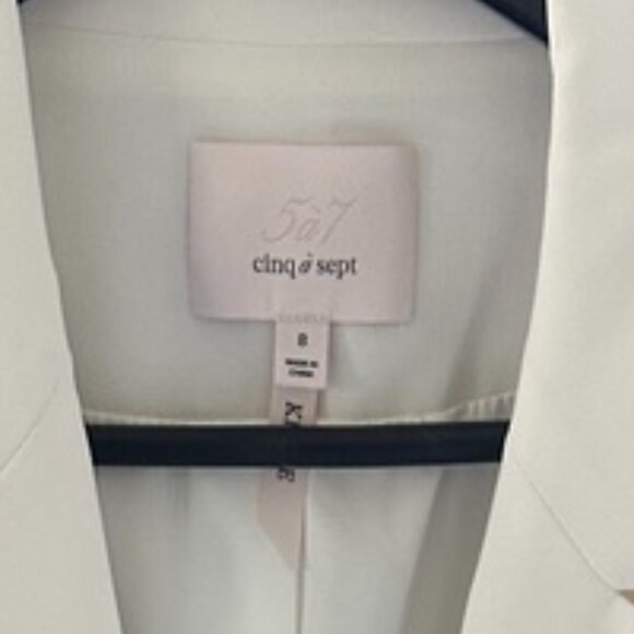 NWOT Cinq à Sept Khloe Crepe Ruched Blazer - Picture 3 of 4